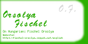 orsolya fischel business card